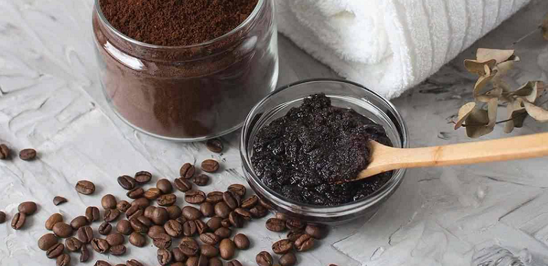 coffee grounds beauty products